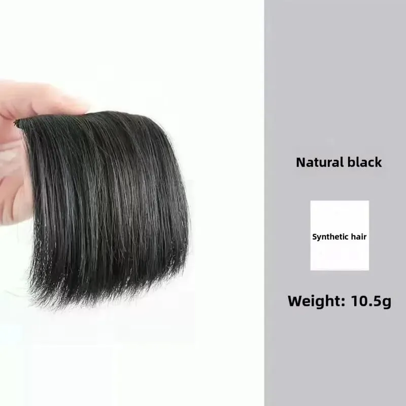 Synthetic Short Straight Pad Invisible Hair Extension Lining of Hair Top Side Cover Hairpiece for Women — image 11