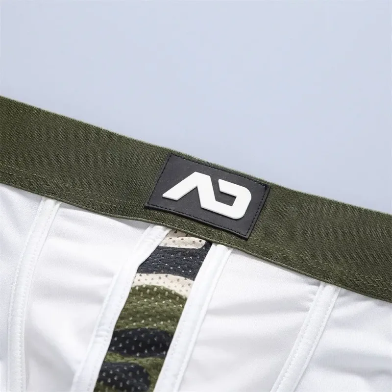 2026New men's personalized ice silk U convex low waist mesh breathable briefs, underwear fashion M388 — image 13