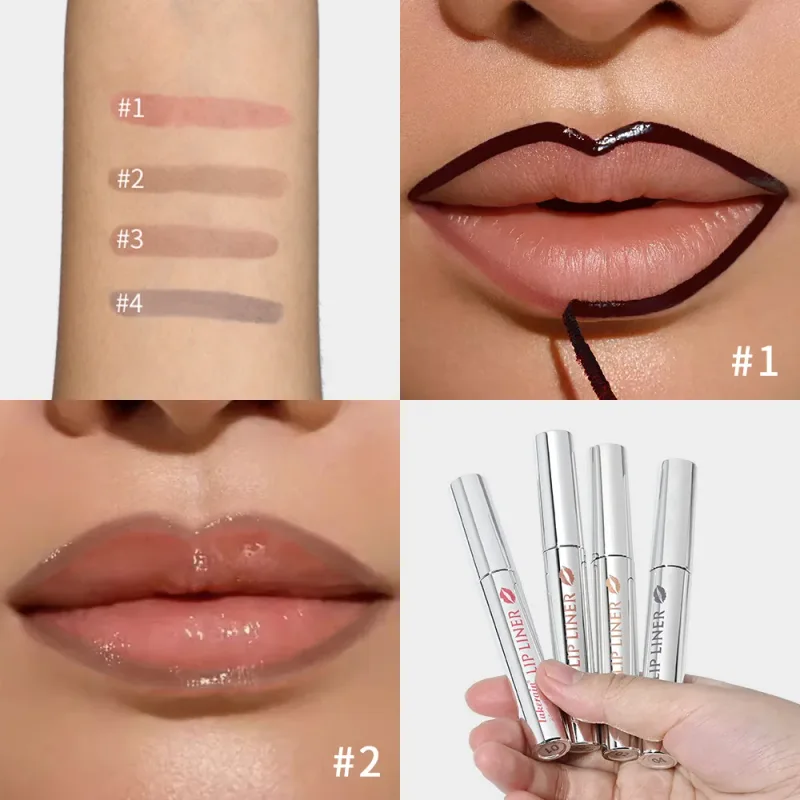 Lakerain Peel Off Lip Liner Waterproof Smudge-proof Lip Liner Long Lasting Color Non-fading Hydrate Nourish Lip Contour Makeup — image 6