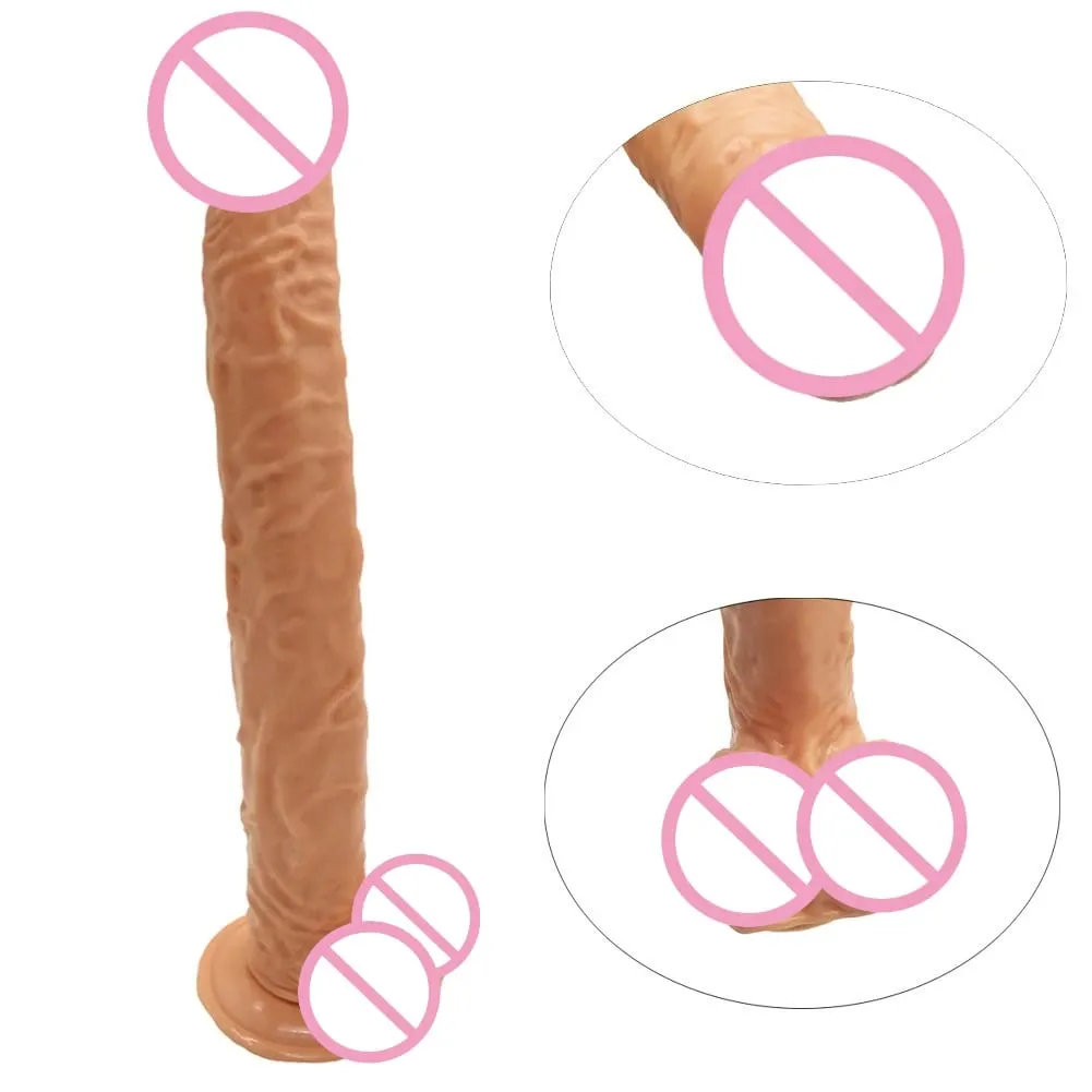 40cm Realistic Long Dildo Big Penis Huge Dildos Vaginal Masturbation G Spot Stimulation Anal Butt Plug For Women Sex Toys 18+ — image 6