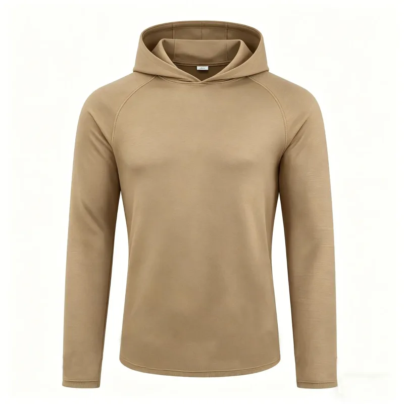 Men's Long Sleeve Hoodies Sun Protection Shirts Solid Quick Dry T-shirt Mens Bodybuilding Fitness Muscle Sportwear Gym Clothing — image 10