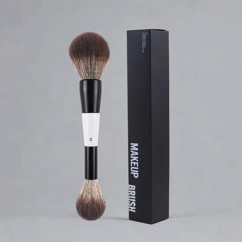 F1 Dual-Ended Contour Blush F2 Powder Brush F3 Highlight Soft Synthetic Hair Makeup Brushes Blusher Highlighter Cosmetic Brushes — image 8