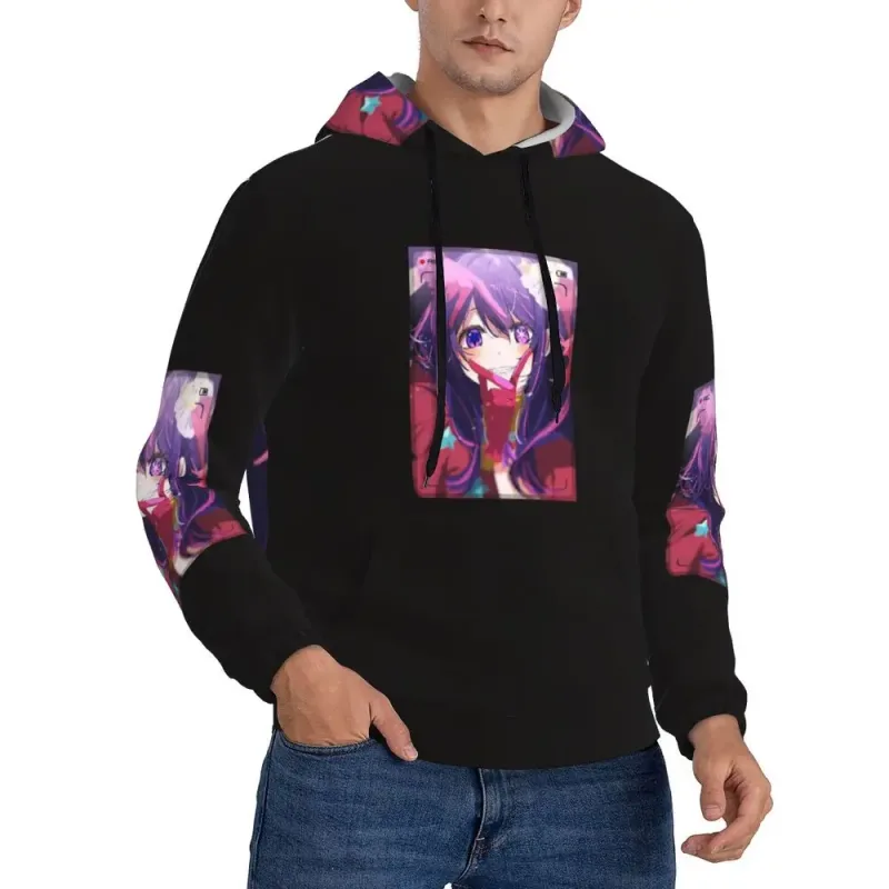 Oshi No Ko Anime Kawaii Hoodies Hip Hop Pullover Autumn Winter Men Women Sweatshirts Long Sleeve Tops — image 3