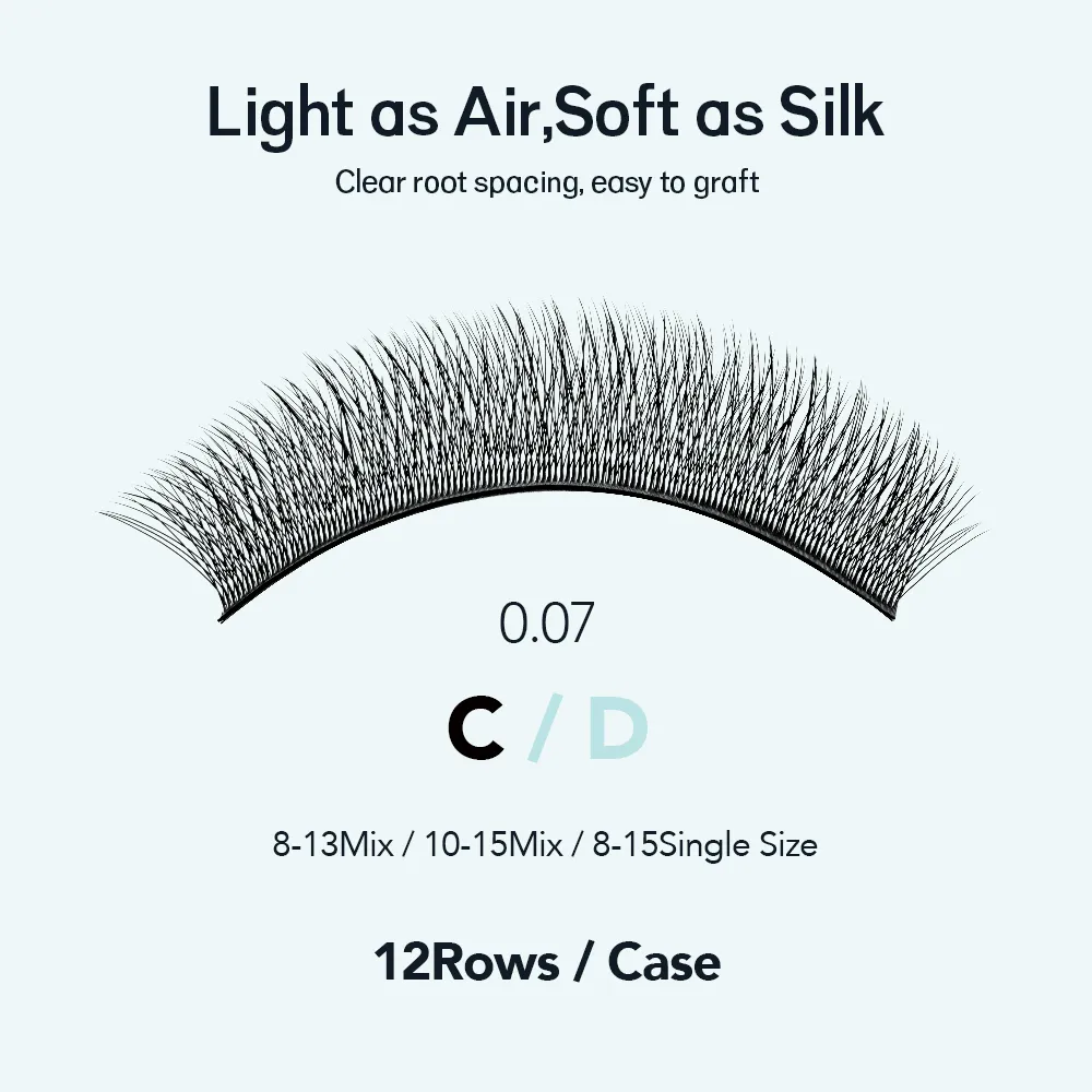 FOX 3D~5D W-Shaped Eyelash Extension Cat Eye Long Tail Premium Natural Lightweight Volume Fox Eye Lashes Makeup Tool — image 5
