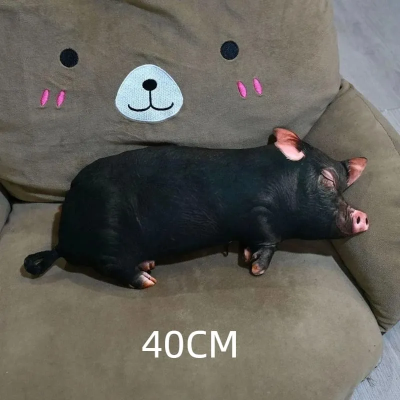 Realistic 3D Pig Shaped Plush Pillow Soft Comfortable Fabric Perfect For Sofa Decor Bed Rest Birthday Gift For Kids And Adults