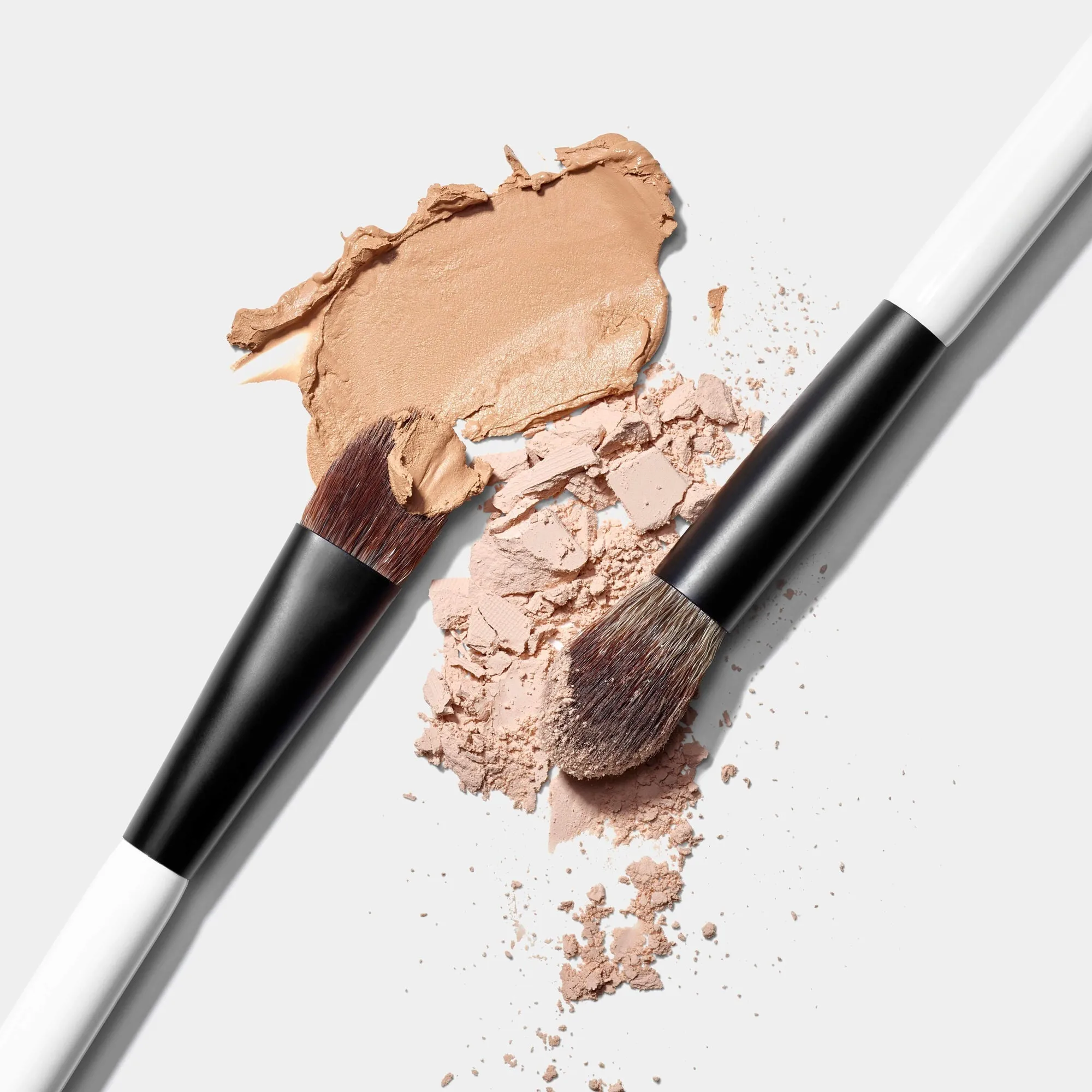 EF1 Dual-Ended Cream Powder Brush E6 Dual-Ended Eyeshadow Makeup Brush High quality Synthetic Eye Concealer Cosmetic Brushes — image 3