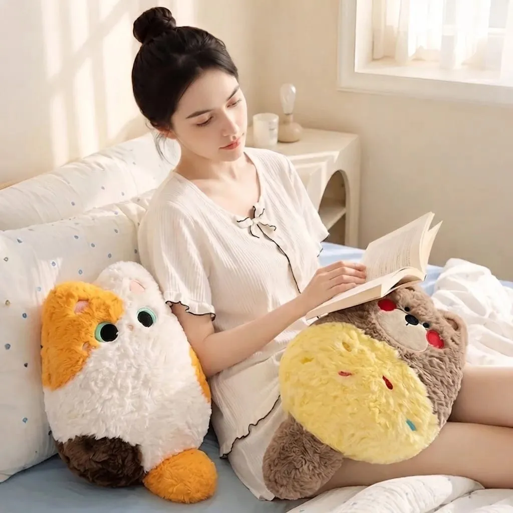 Kawaii Animal Plush Pillow Blanket 2 In 1 Soft Fluffy Animal Stuffed Doll Cushion Nap Pillow Blanket Home Sofa Bed Decor Gift — image 4