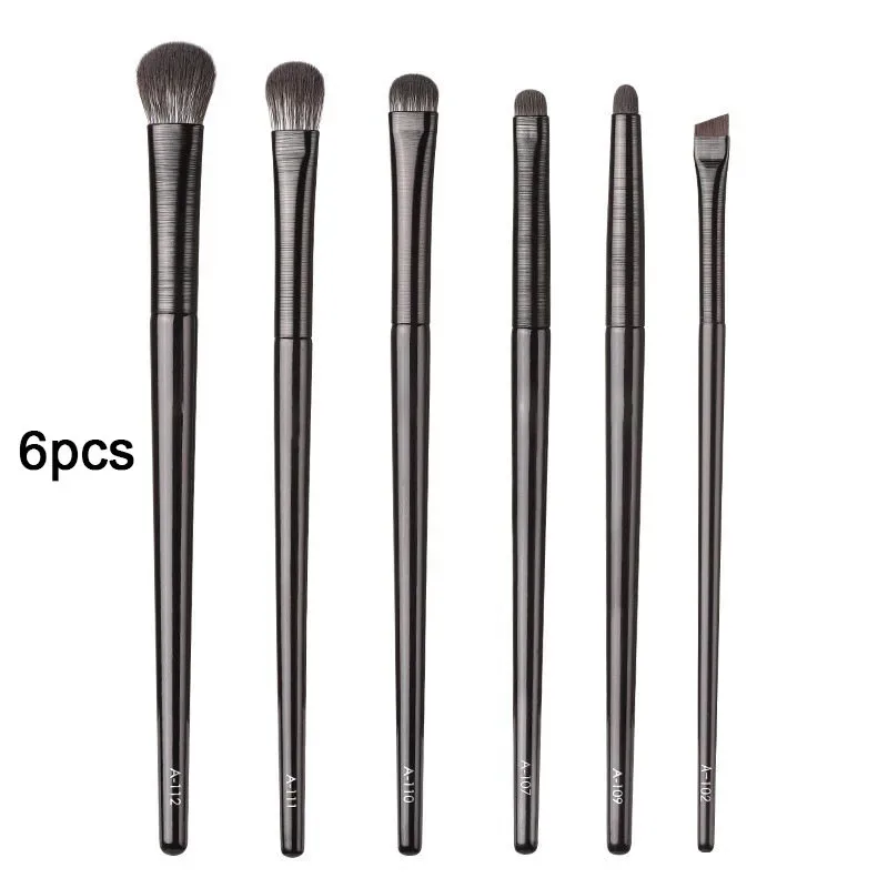 3/6/9PCS Eye Brushes Set Complete Eyeshadow Eyeliner Eyebrow Contour Kit Professional Blending & Detail Makeup Tools