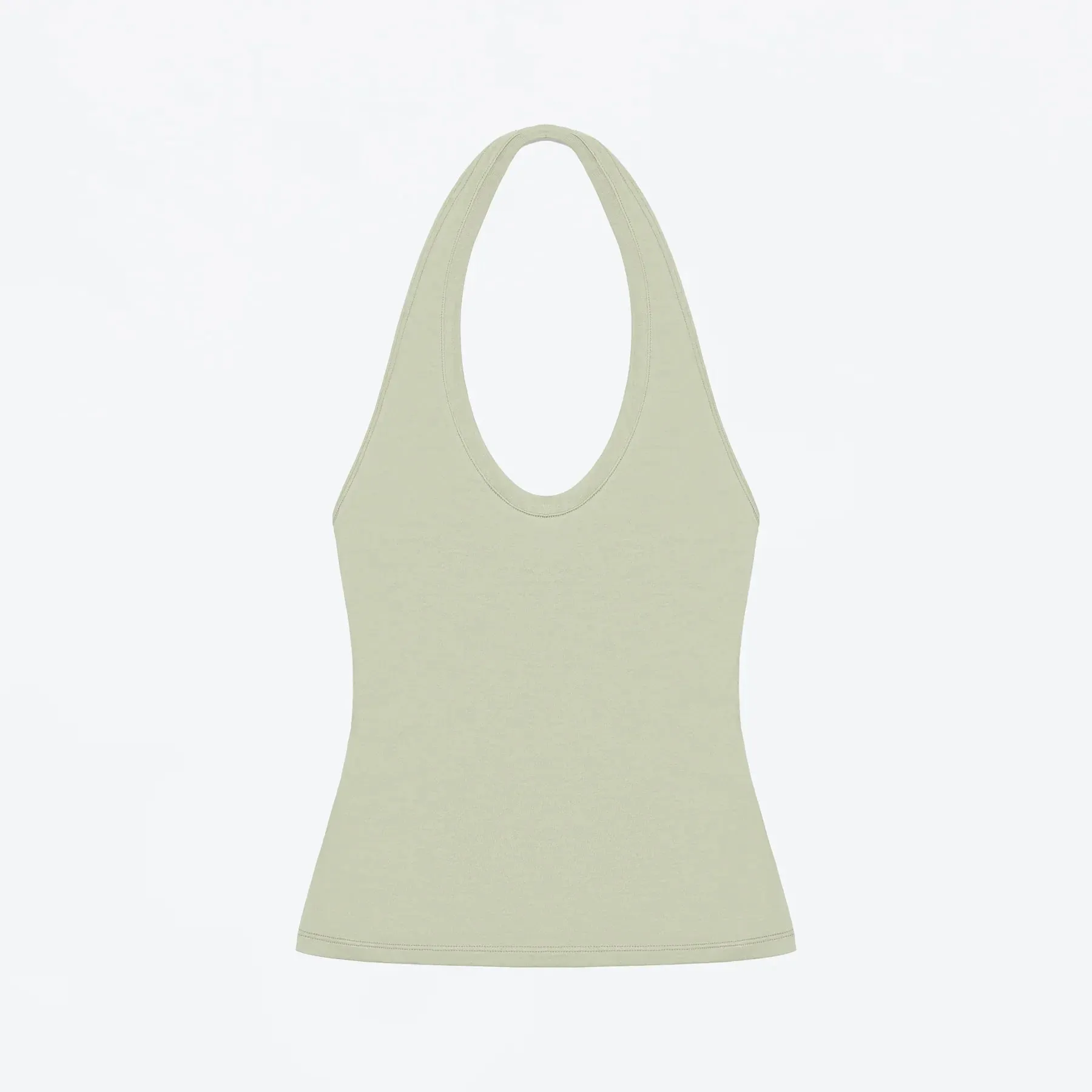 Tank Halter Neck Camisole High Elasticity Slim Fit Backless Top U-Neck Halter Backless Slim Fit Camisole Versatile Outerwear Base Shirt Spicy Girl Style Sleeveless Top — image 9