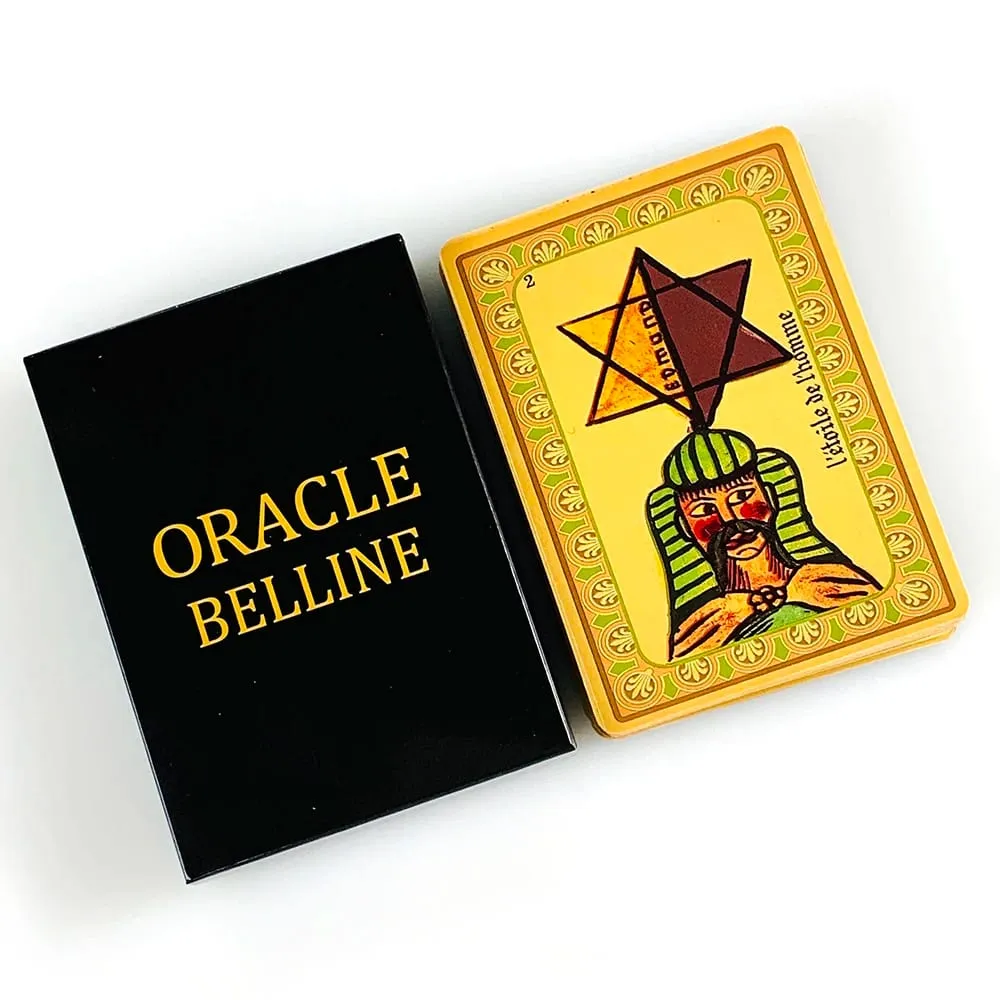 Oracle Belline Cards French Version Fortune Divination Oracle Cards Mysterious Psychic Reading Cards Game for Paper Instruction