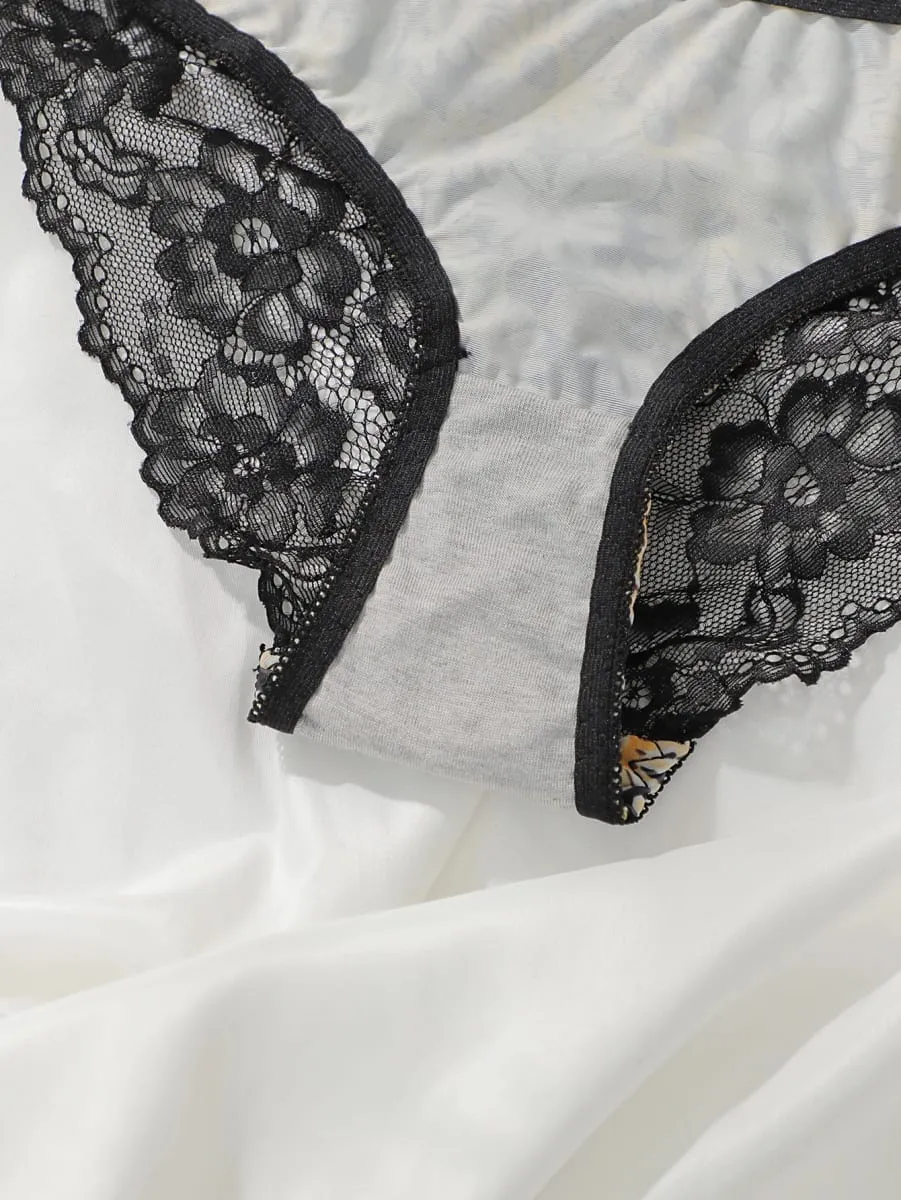 Women's Embroidered Lace Chrysanthemum Pattern Underwear with Steel Hoops Comfortable and Breathable Push Up Bra B6017 — image 6