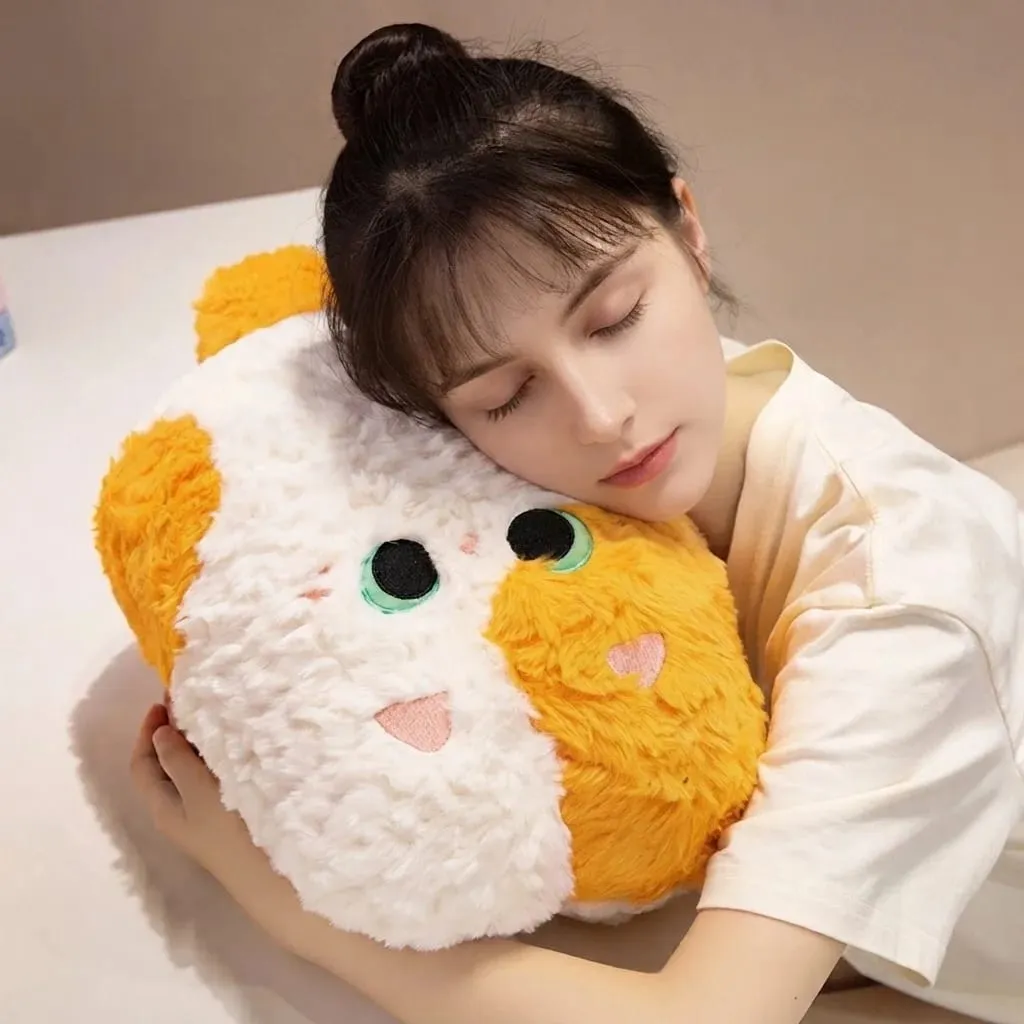 Kawaii Animal Plush Pillow Blanket 2 In 1 Soft Fluffy Animal Stuffed Doll Cushion Nap Pillow Blanket Home Sofa Bed Decor Gift — image 5