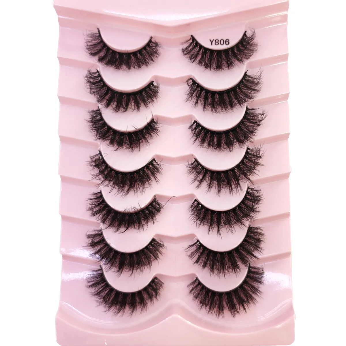 Fluffy Lashes Mink False EyelashesThick Cat Eye Makeup Long Natural Volume 3d Eyelashes Extension Wholesale Mink Eyelashes