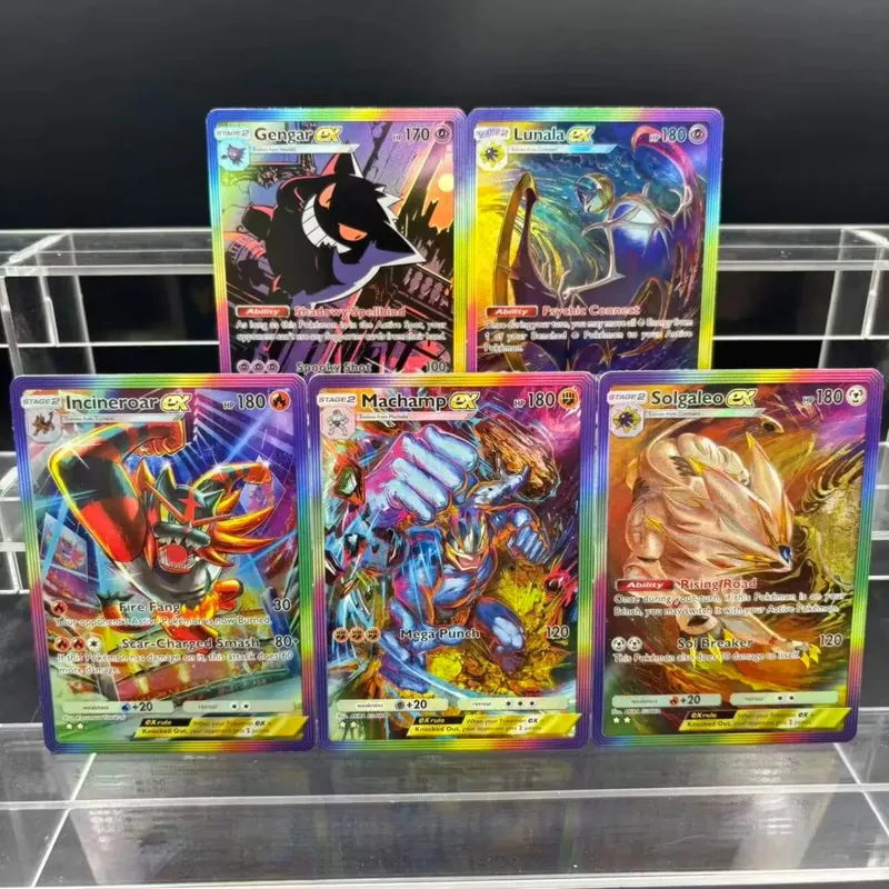 5pcs DIY POCKET Collection Cards Mewtwo Leafeon ex Self Made Single Card Classic Game Anime Card Gift Toy — image 6