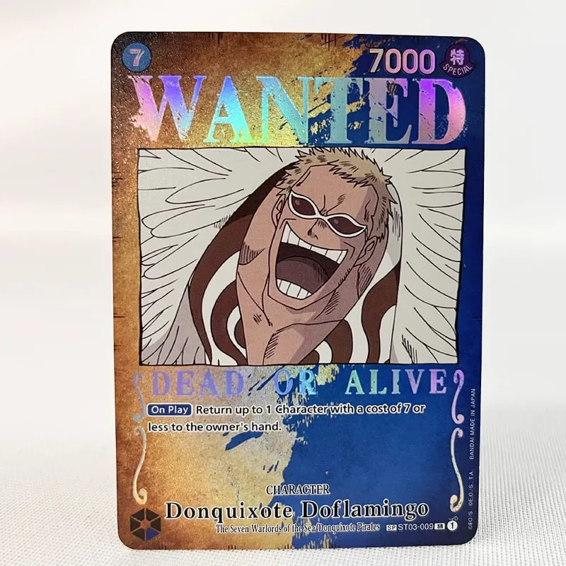 ONE PIECE Retro Wanted Poster Style Proxy Game Card Luffy Buggy Shanks Ace Anime OPCG/PTCG Card / Collection Trading Card — image 2