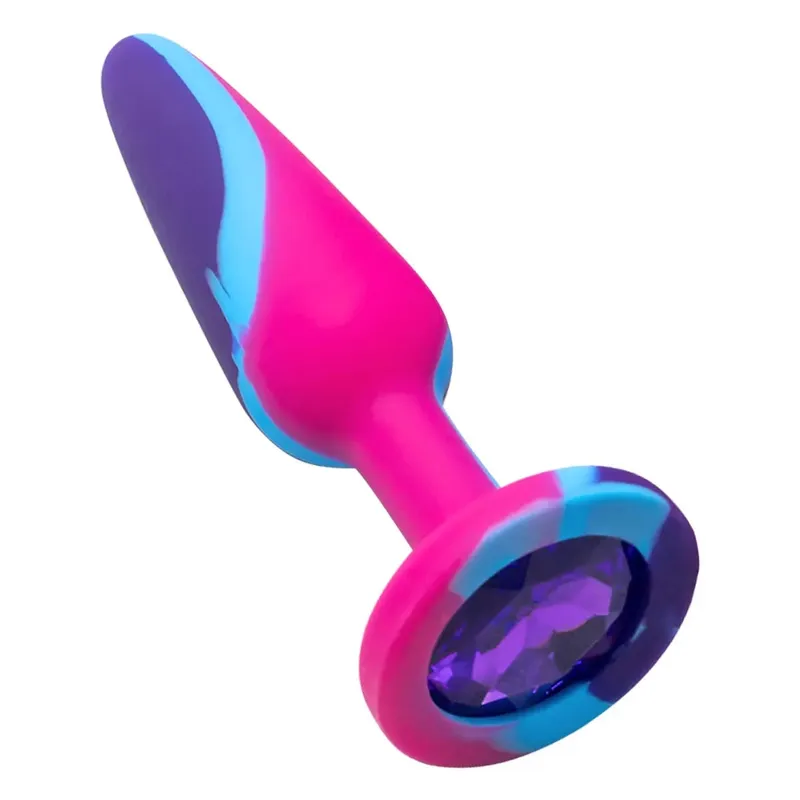 Silikon analplugg för kvinna 3 storlekar Butt Plug Crystal Base Sexleksaker Analleksaker Sexpropp Vuxenleksaker Analtränare för par