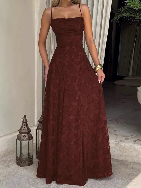 2026 Floral Embroidery Maxi Dress for Women Summer Party Prom Gowns Sexy Backless Suspender Dresses French Style Evening Dress — image 9