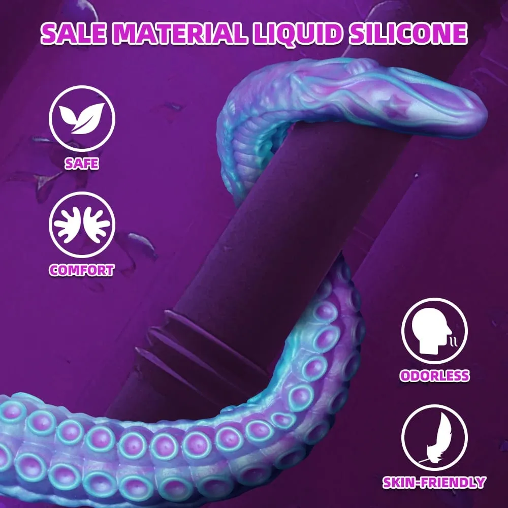Fantasy Tentacle Dildo Monster Shape Soft Silicone Anal Plug Prostate Massager Huge Fake Penis Adult Erotic Sex Toys for Women