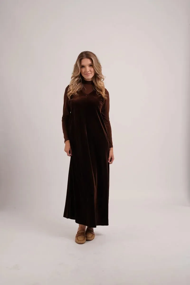 AS AW26 Velvet jumper dress with side pockets + Jersey basic mockneck