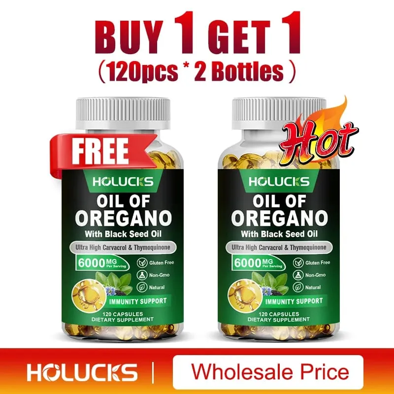 Oregano Oil Softgels Promote Digestion Gut Health Immune & Energy Support Anti-oxidation Organic Foods Supplement Non-GMO