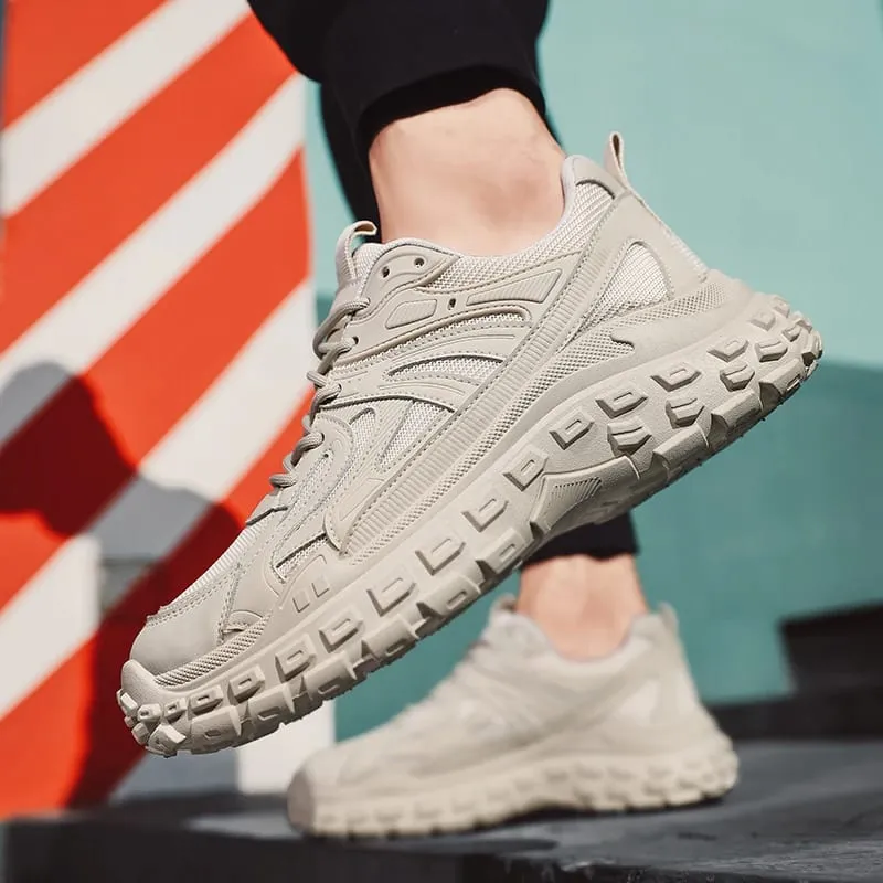 Men Spring Summer Mesh Breathable Wear‑Resistant Casual Versatile White Sneakers Lightweight Student Running Athletic Shoes — image 5