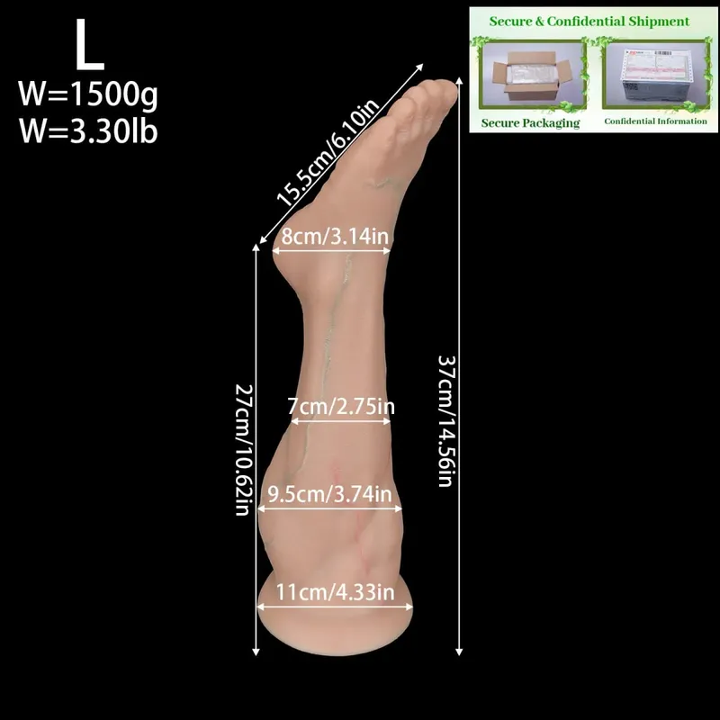 Huge Foot Fist Anal Plug Dildo BDSM Anal Plug Butt Plug Dilator Expander Huge Butt Anal Training Adult Sex Toy For Women Men 1
