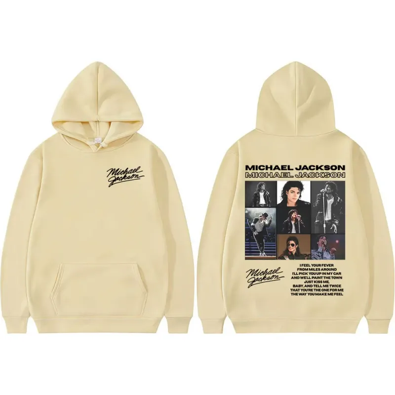 King of Pop Michael Jackson Tour Retro Hoodies Men's Clothing Harajuku Hip Hop Style Sweatshirts Casual Cozy Oversized Pullovers — image 6
