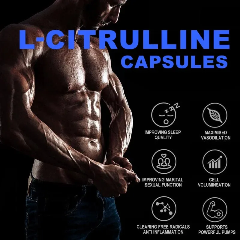 Premium L-Citrulline Capsules with High-potency Citrulline Gelatin Support Vessel Health Boost Workout Hasten Muscle Repair — image 3