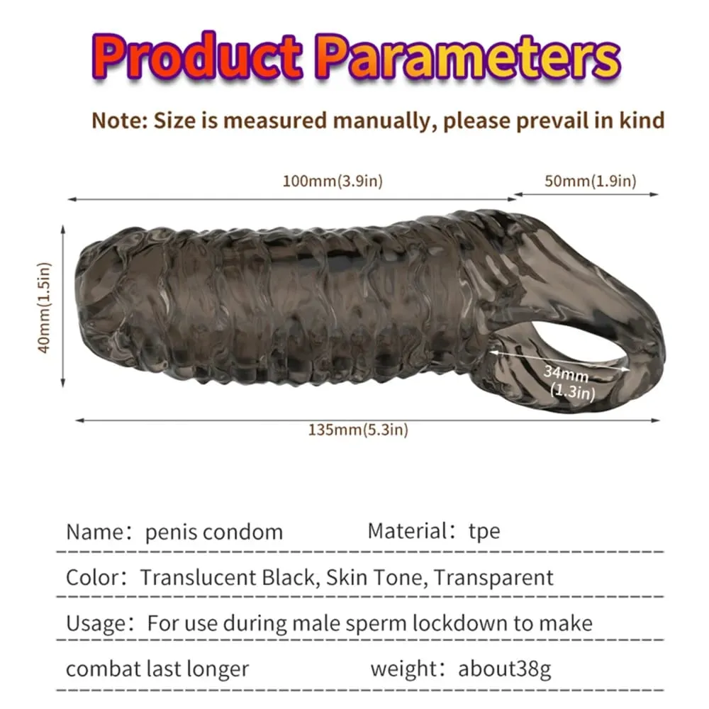 Men Penis Ring Masturbation Cock Ring Time Delay Ejaculation Erection Lasting Chastity Cage Scrotum Sleeve Dick Enlarger Sex Toy — image 6