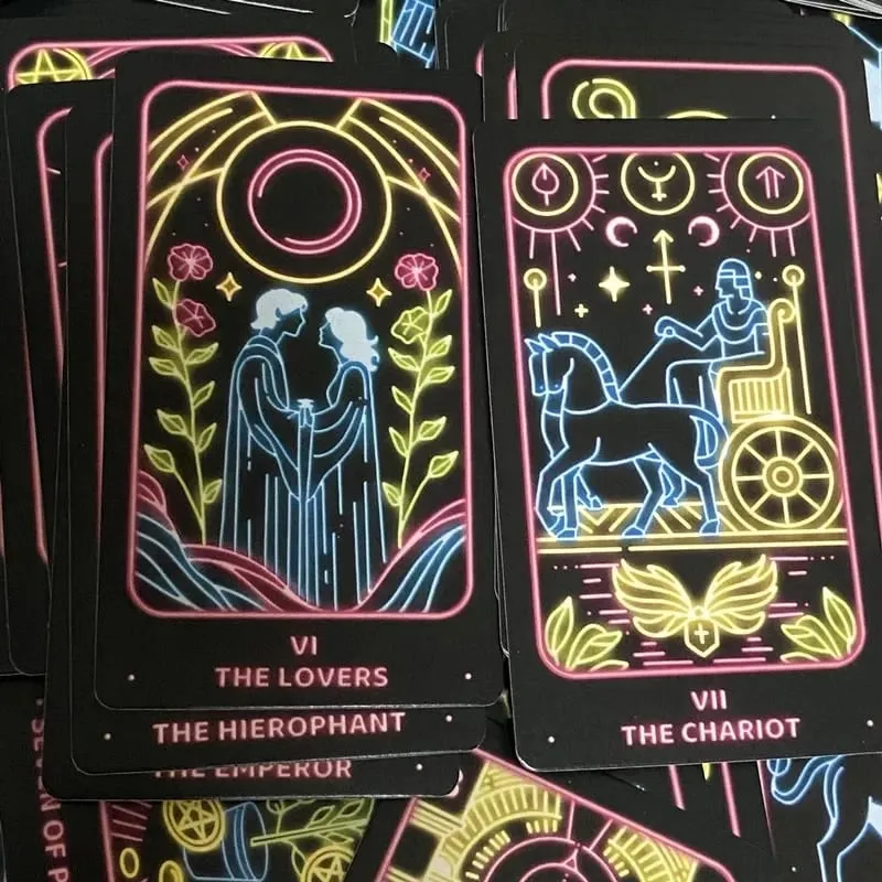 Simple Modern Minimalist Tarot cards A 78 deck Divination Fate English Edition Oracle Board Playing Table Games For Party — image 6