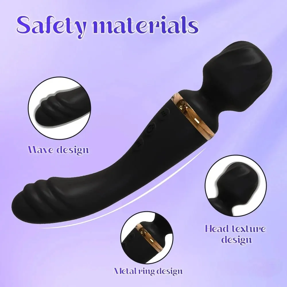 Y-Pao Dual Motor AV Wand Vibrator G-Spot Clitoral Stimulator Female Vibrador Adult Sex Toys For Women Deep Tissue Massager