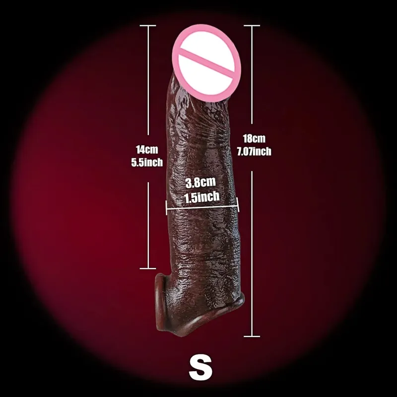 Man Dick Enlargement Semen Lock Ring For Men Delayed Ejaculation Soft Silicone Penis Sleeve Hollow Cock Ring Adult 18+ Sex Toy — image 19