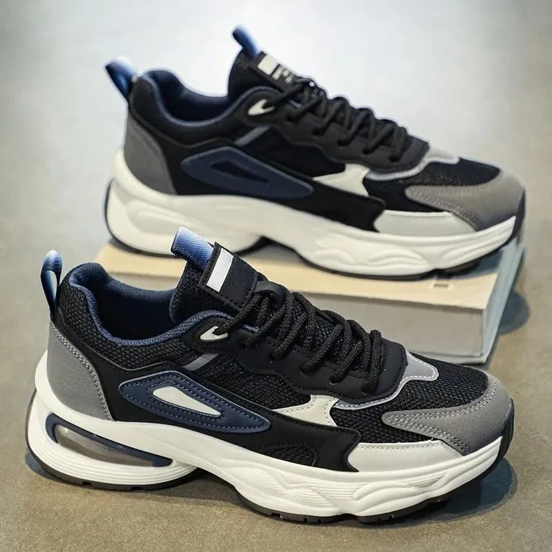 Low-Top Casual Shoes for Men Slip-Resistant Wear-Resistant Comfortable Mesh Breathable Chunky Retro Sneakers — image 8