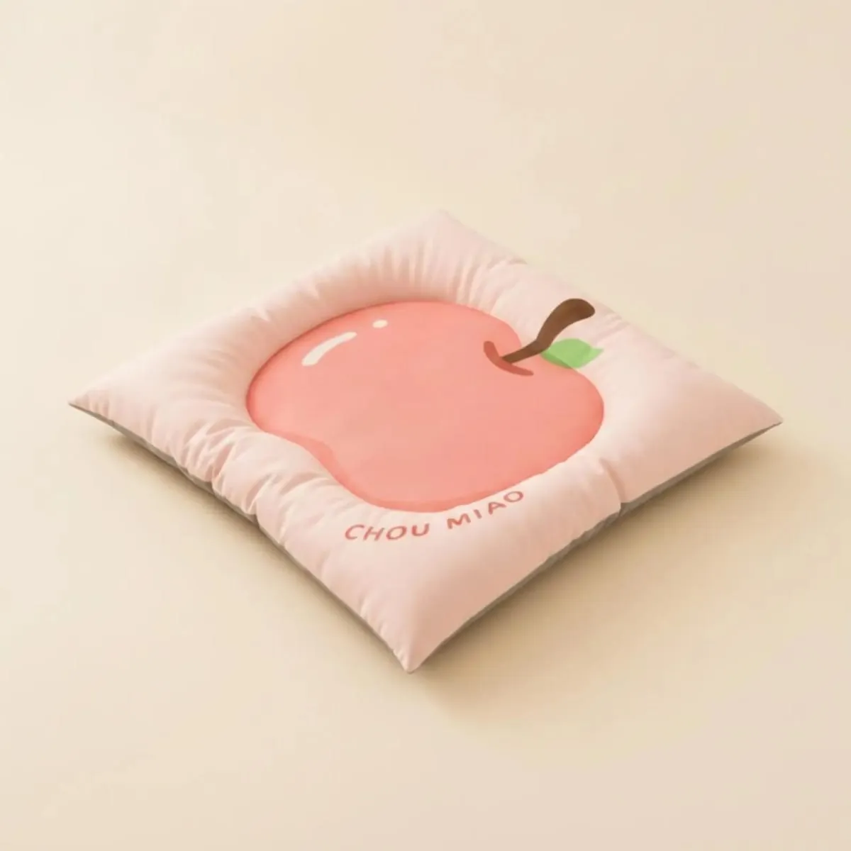 Pet Cushion Pad with Padded Border Charming Fruit Print Pet Bed Cushioned for