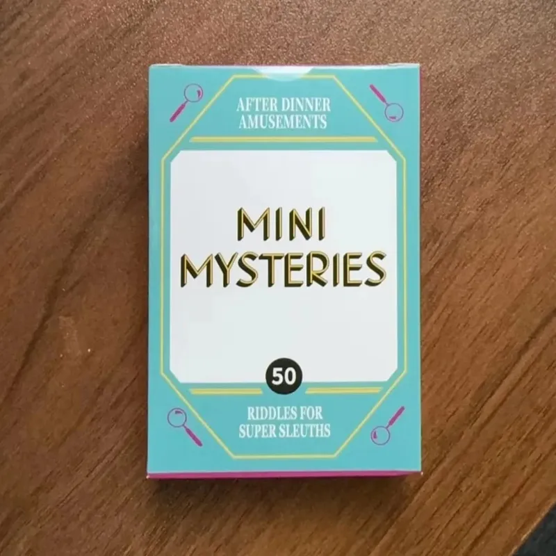 Multi-Themed Dinner Party Mini Card Game Portable Travel Party Games Trivia Riddles & Conversation Starters for Adults & Kids — image 9