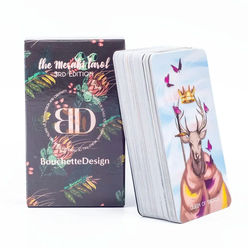 Mesahi Tarot 3rd Edition 79 Card Deck with Bouchette Design English Version Family And Friends Divination Board Game for Parties — image 3