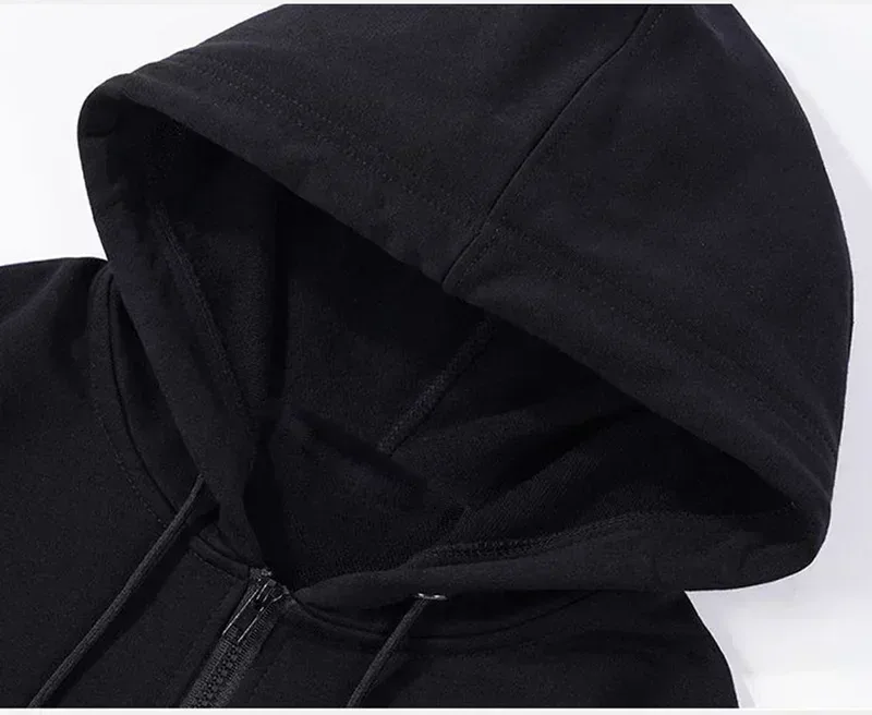 Zip‑Up Hoodie Funny Climbing Cats Graphic Print Long Sleeve Hooded Sweatshirt Front & Back Printed Casual Loose Jacket Outerwear — image 12