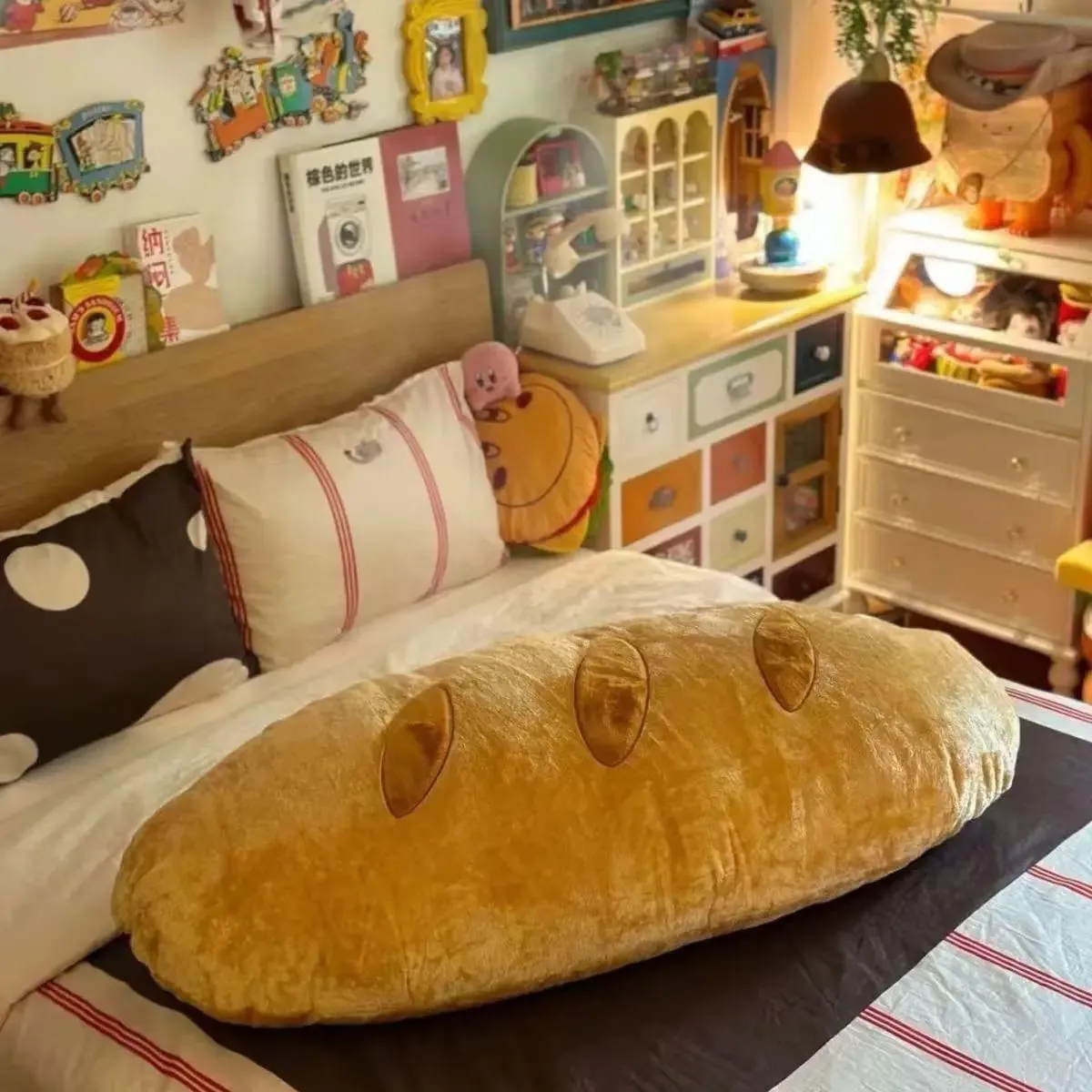 Baguette Plush Pillow Simulated Bread Stuffed Cushion Home Decor Toys Accompany Sleep Toy Sofa Cushion Creative Birthday Gifts — image 4