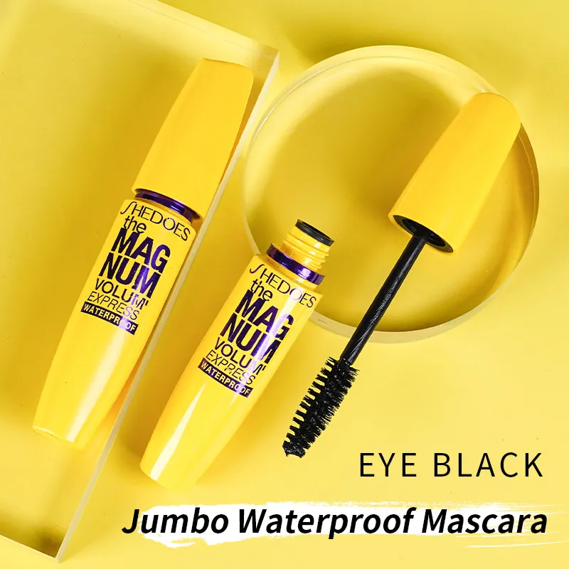 Yellow Mascara Waterproof Lengthening Curling Volumizing Natural Long-Lasting Smudge-Proof Eye Makeup Cosmetics — image 2