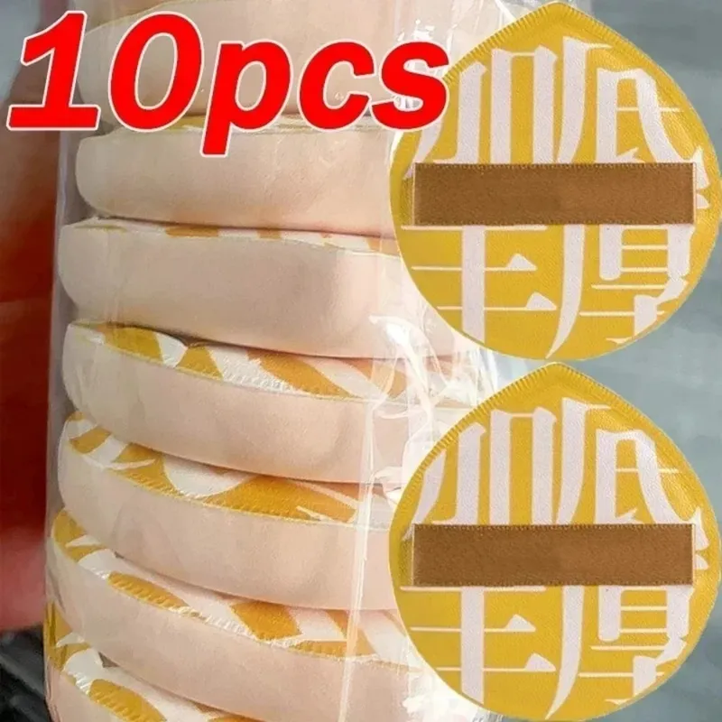 10Pcs Large Size Soft Cosmetics Puff Super Thick Wet Dry Use Concealer Foundation Sponge Cushions Face Beauty Makeup Puffs Tools — image 1
