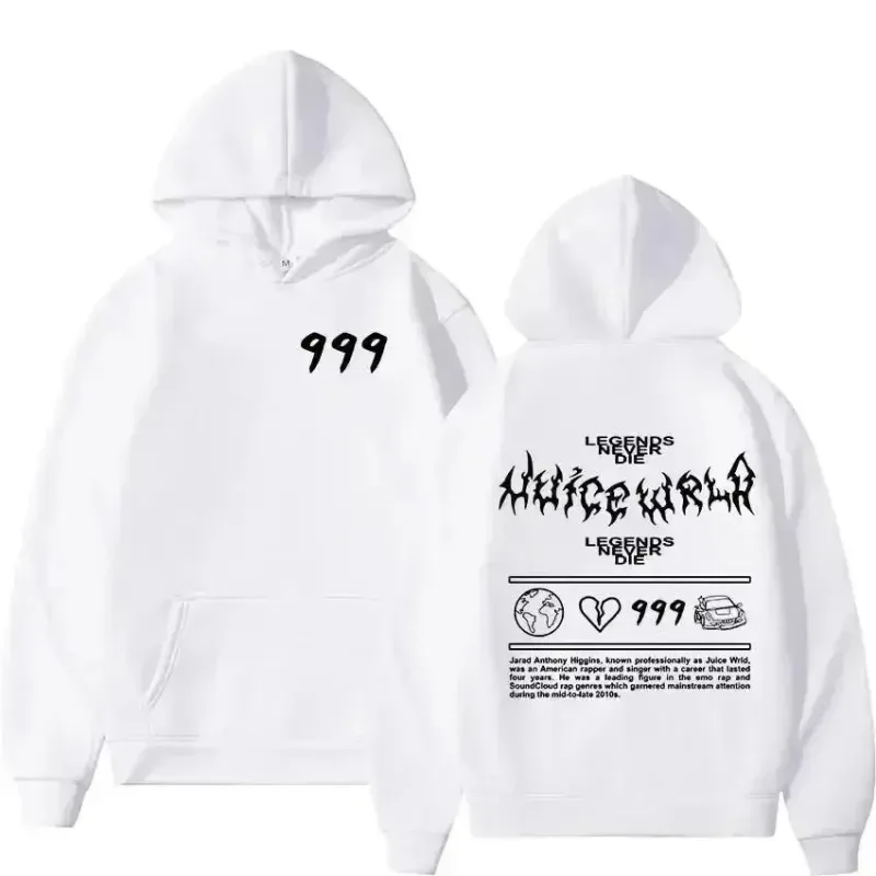 Juice WRLD Hoodies Men Women's Hooded Sweatshirts Fashion Hip Hop Casual Pullovers Autumn Boys Girls Black Streetwear Juicewrld — image 8