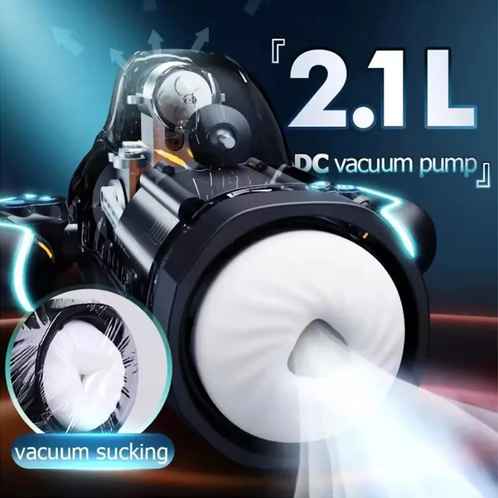 Bermuda Masturbator Powerful Vacuum Sucking Blowjob High-Speed Piston Telescopic Male Masturbation Cup Sex Toys for Men — image 3