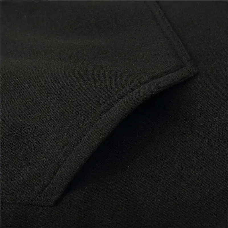 printing Autumn winter models Men's Fleece windproof Warm Cotton Oversized Hoodie Outdoor Commuter Men's High Elastic top — image 4
