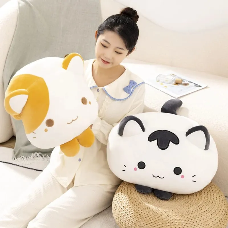 50cm Soft Cat Plush Pillow Cute Fluffy Kitten Stuffed Cushion Sofa Home Decor Sleeping Hugging Pillow Holiday Gift — image 7