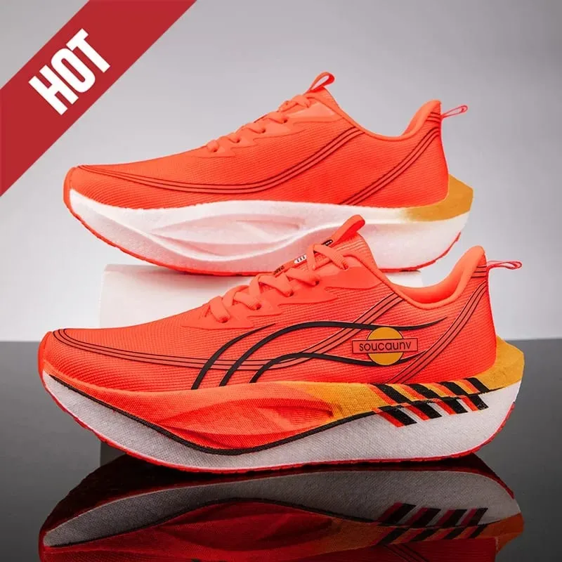 Men Women Carbon Plate Marathon Running Shoes Breathable Lightweight Non-Slip Racing Training Sports Sneakers Walking Outdoor — image 10