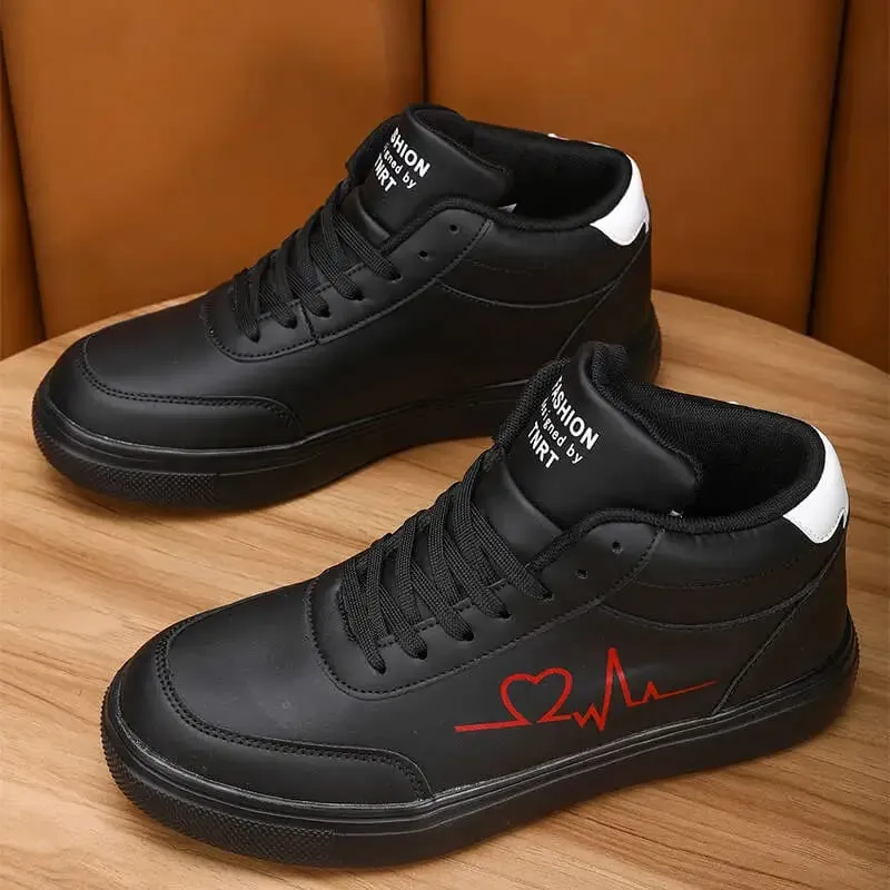 Sneakers Man Vulcanized Sneakers Male Comfortable High Top Shoes Light Men Autumn Spring 2025 Fashion Mens Shoes Vulcanize Shoes — image 2