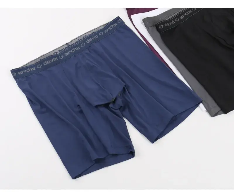 David Archy 3 Pak Celana Dalam Pria Celana Boxer Dasar MicroModal Lembut Bersirkulasi Pria Boxer Kantong Ganda Cepat Kering Olahraga Kebugaran