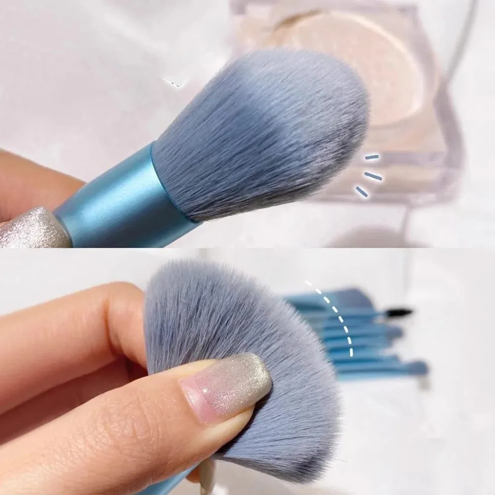 8-teiliges Make-up-Pinsel-Set in Reisegröße – weiches Haar, Rouge, Lidschatten, Konturpinsel, professionelle Beauty-Tools — image 3