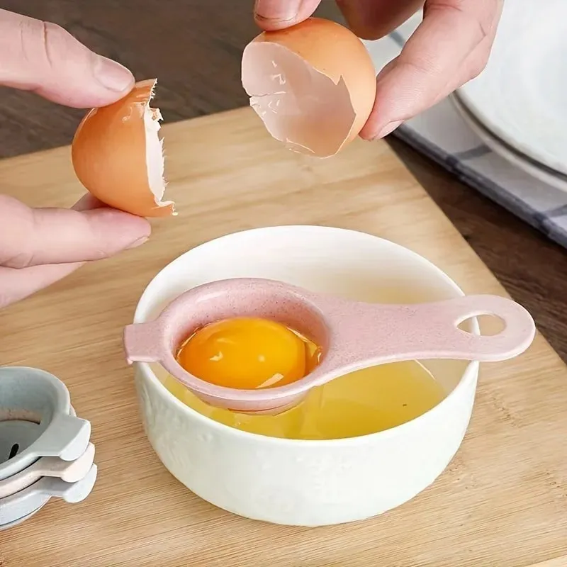 1pc Sustainable Wheat Straw Egg Separator - Easy Yolk & White Filter For Baking Kitchen Gadget — image 6