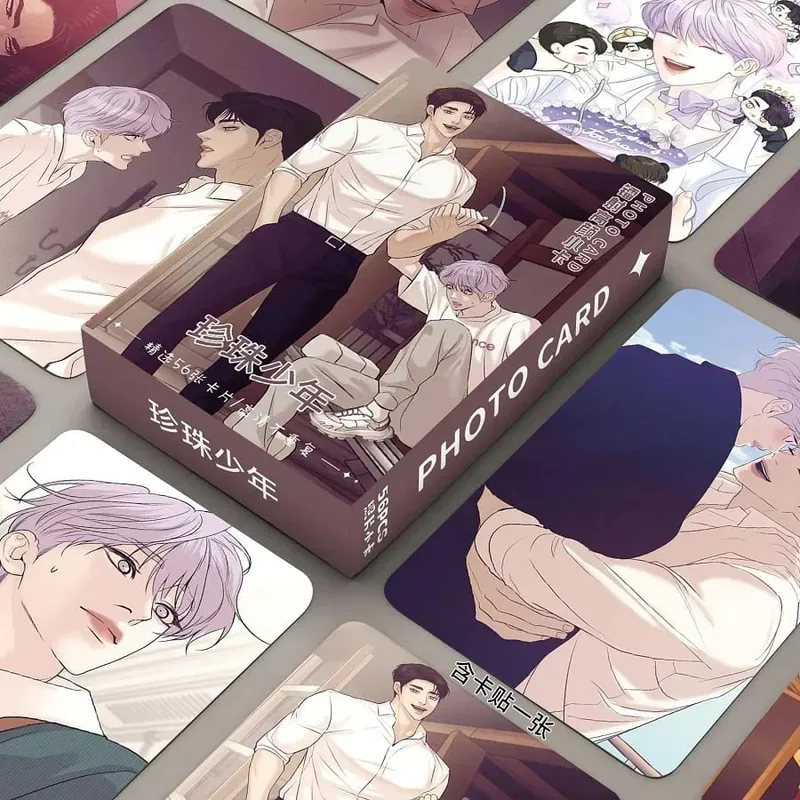 55PCS Κορεατικά Manhwa Holographic Cards Photo - Jooha & Dooshik Συλλεκτικές κάρτες LOMO Τέλειο δώρο για θαυμαστές — image 4